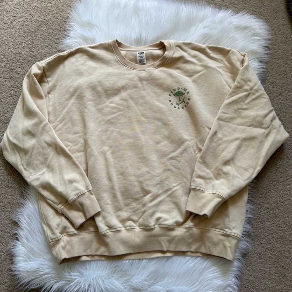 PINK Victoria's Secret Find Me Poolside Crewneck Sweatshirt XXL New Without Tags